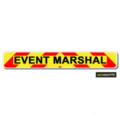 Magnet EVENT MARSHAL Chevron Design Text (MG129)