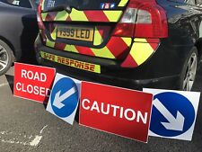 Warning Road Sign Reflective CAUTION Foamex Corex
