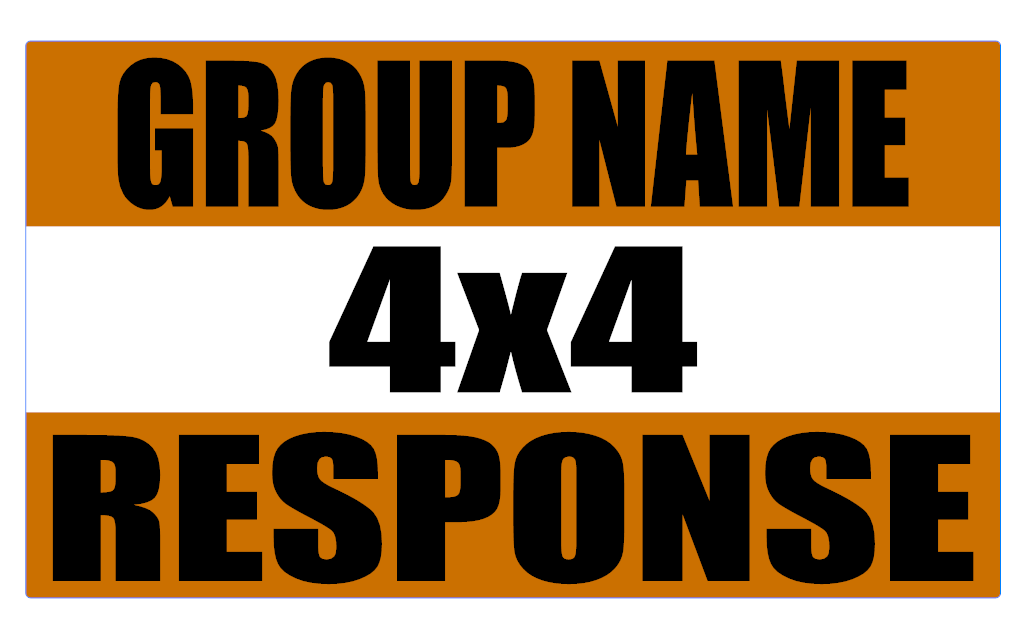 4x4 Response Logo with Custom Group Name – MG021