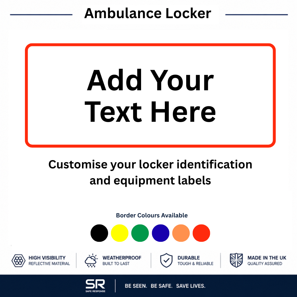 Custom Ambulance Locker Labels