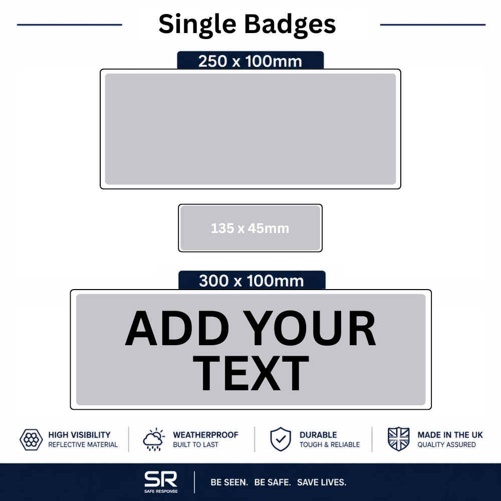 Custom Digitally Printed Reflective Badge