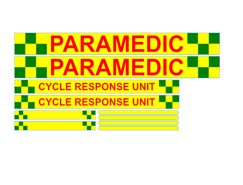 Cycle Response Unit Sticker Kit - 380mm