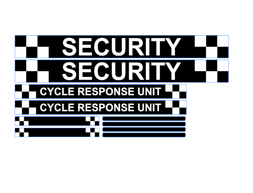 Cycle Response Unit Sticker Kit - 380mm