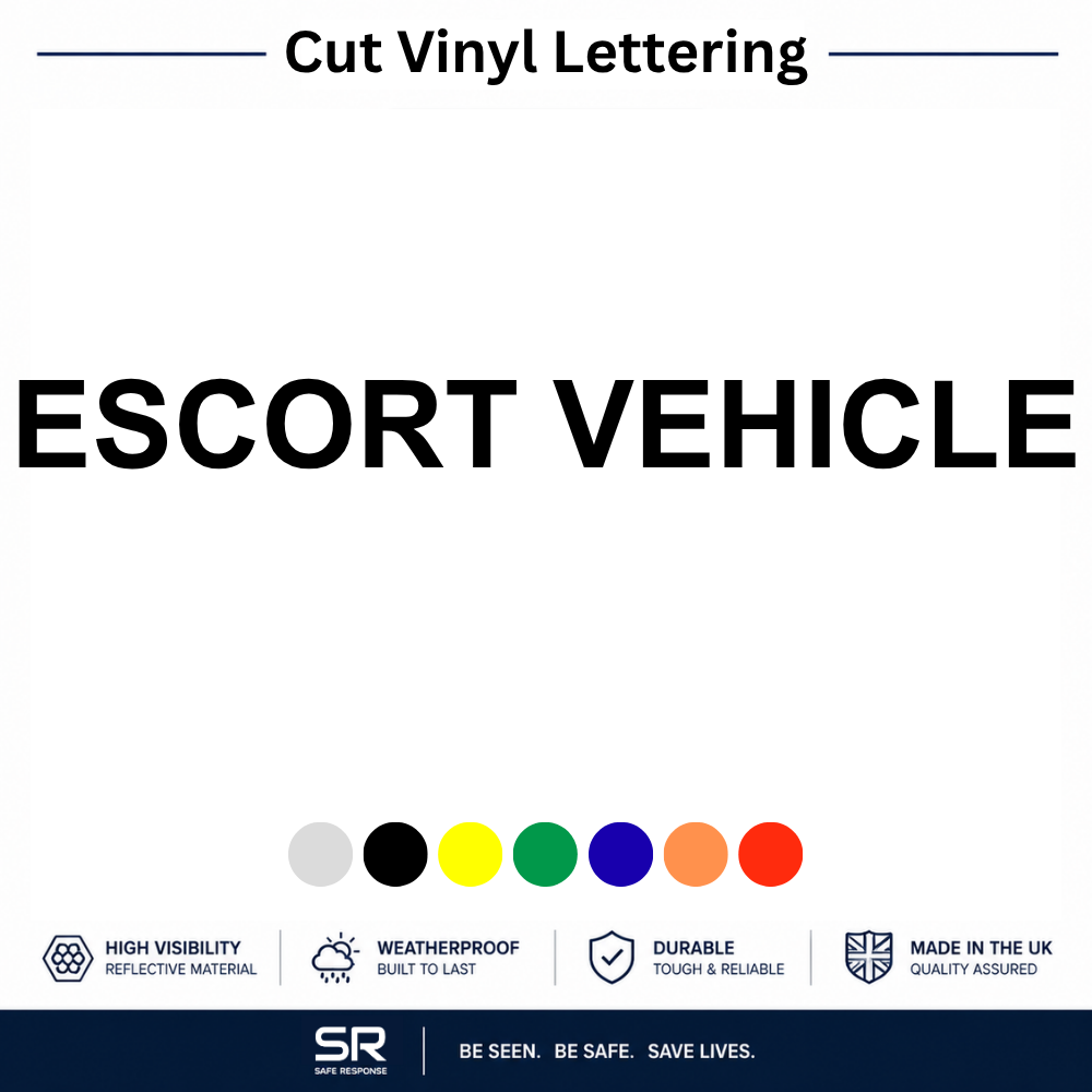 Custom Vehicle Vinyl Lettering | ESCORT VEHICLE