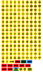 Woodway Optilink, Microlink, Optidin Legends Sheet