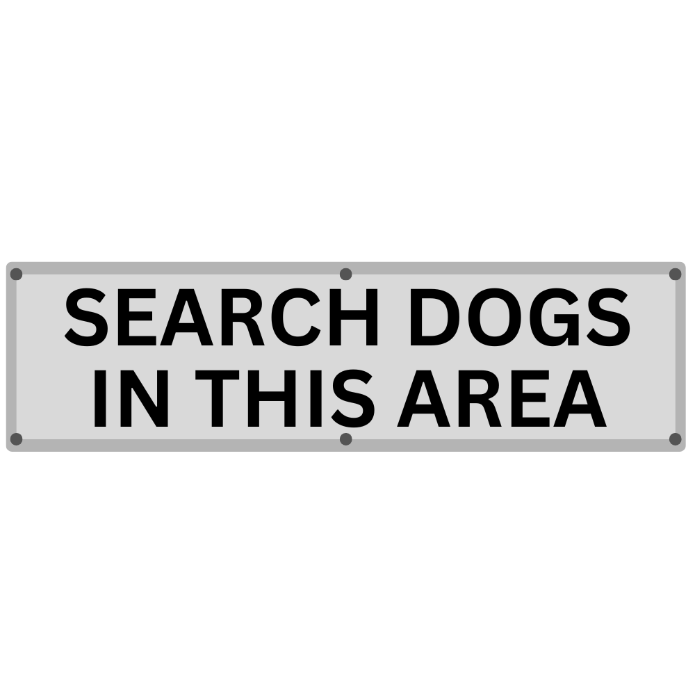 Search Dogs - Supplementary Panel - Highways Sign