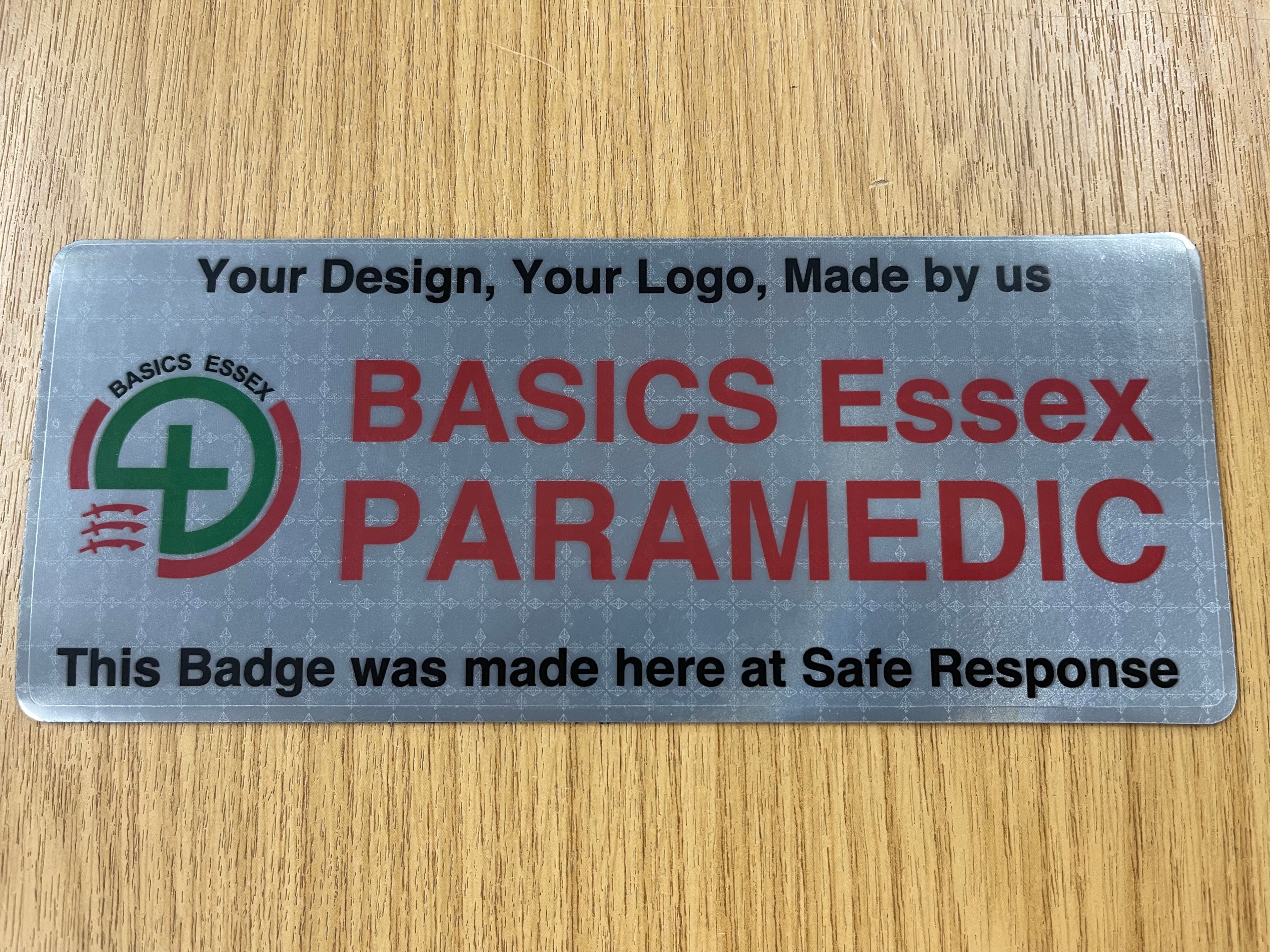 Custom Hook Backed Reflective Badge - VC309