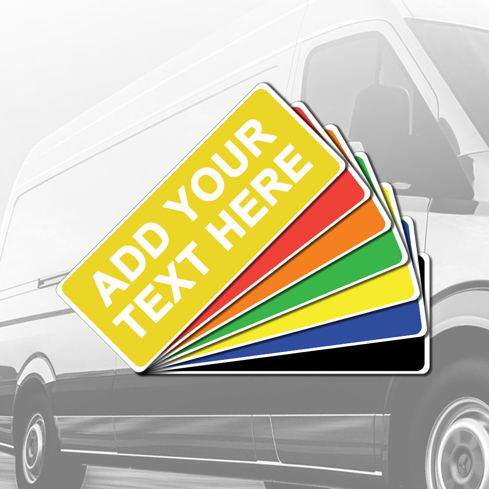 Custom Vehicle Sticker or Magnet - Various Sizes