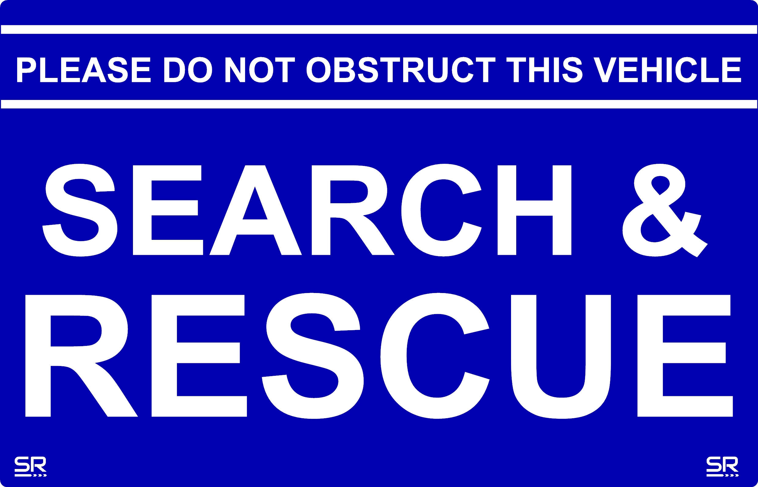 Dash Card - SEARCH & RESCUE