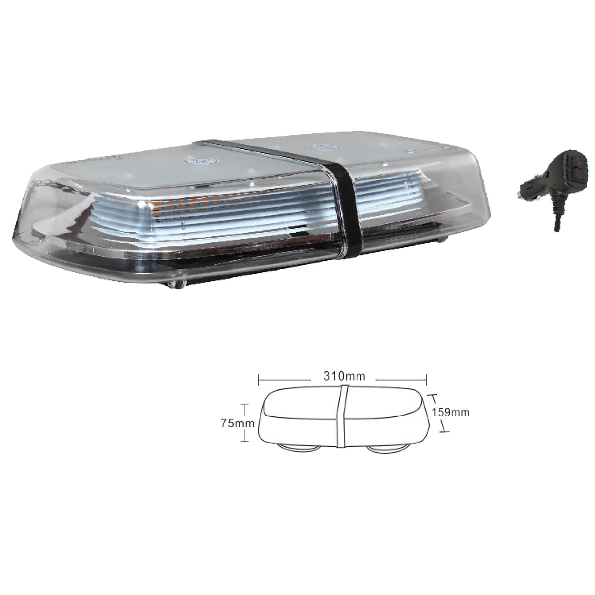 VSWD 112 Mini Light Bar - Amber – Safe Response UK