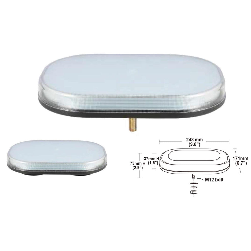 VSWD 116 Mini Light Bar - Amber / Blue