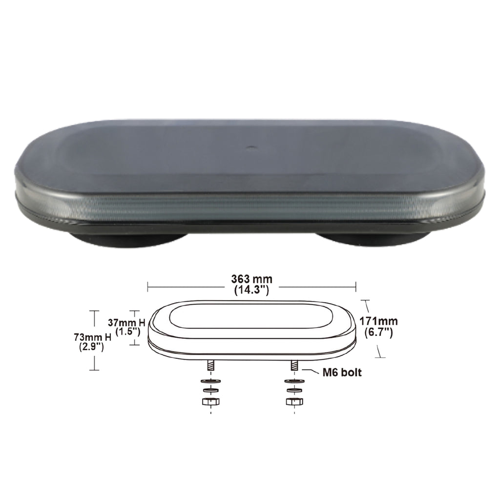 VSWD 117 Mini Light Bar -Amber