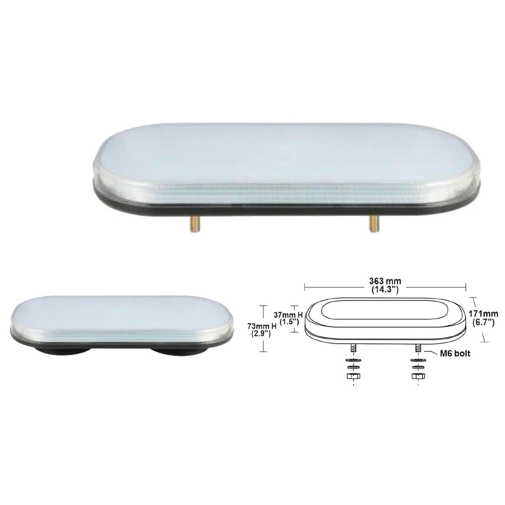 VSWD 117 Mini Light Bar -Amber