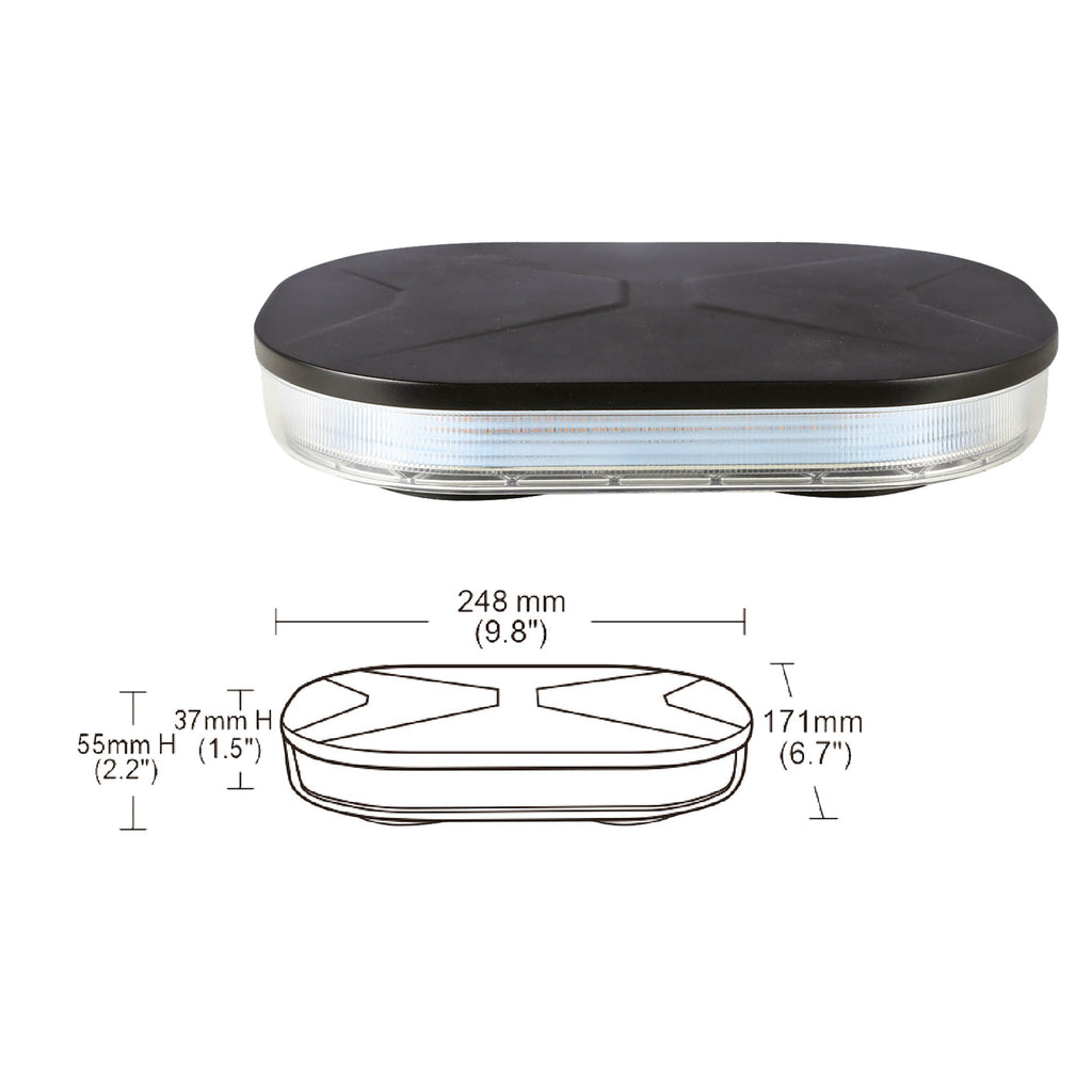 VSWD 138 Mini Light Bar - Amber