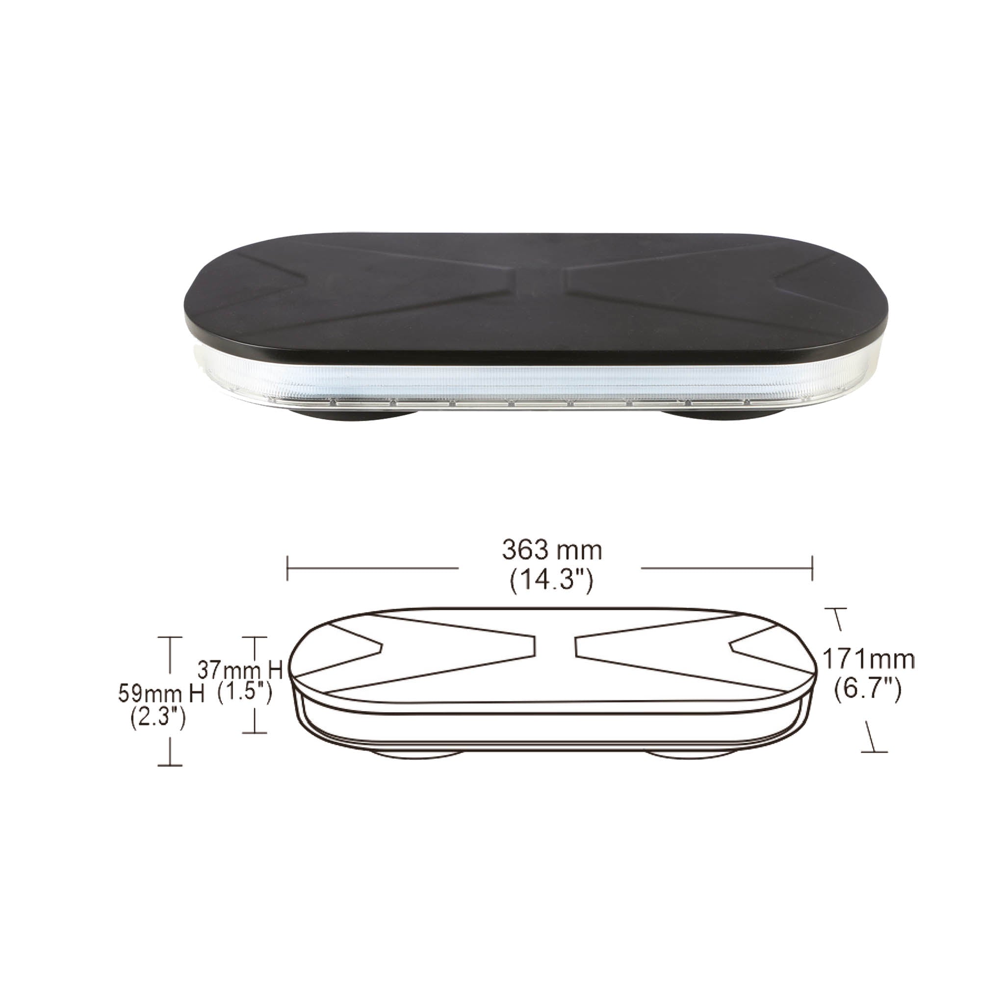 VSWD 139 Mini Light Bar - Amber