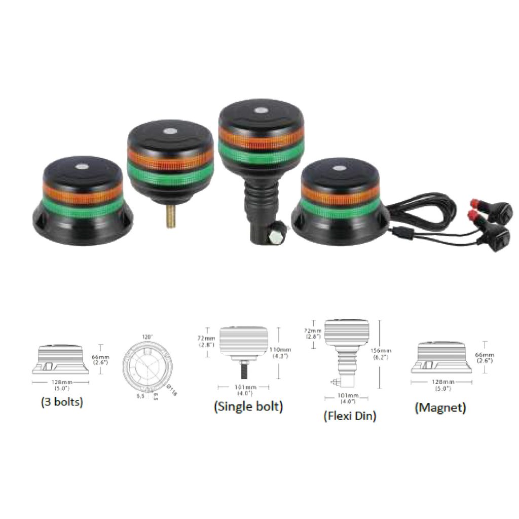 VSWD 233 Beacon -Amber/Green