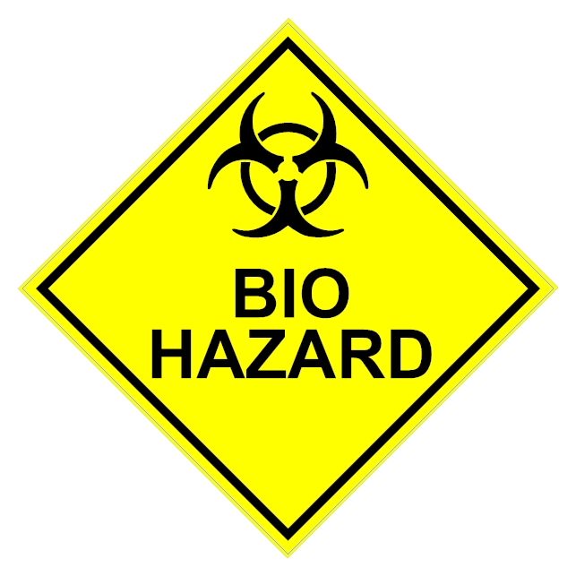 Biohazard Warning Reflective Diamond - (MG074)