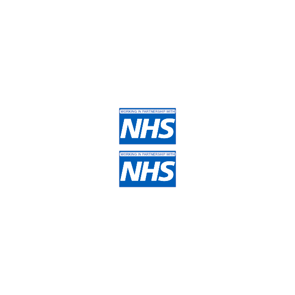 NHS - Working in Partnership With - 135mm - x2 MG108