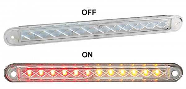 LED Autolamps 235WSTI12 12v Universal recessed mount slimline LED rear combination light - White