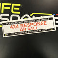 245mm Sticker - 4x4 Response - ST24502