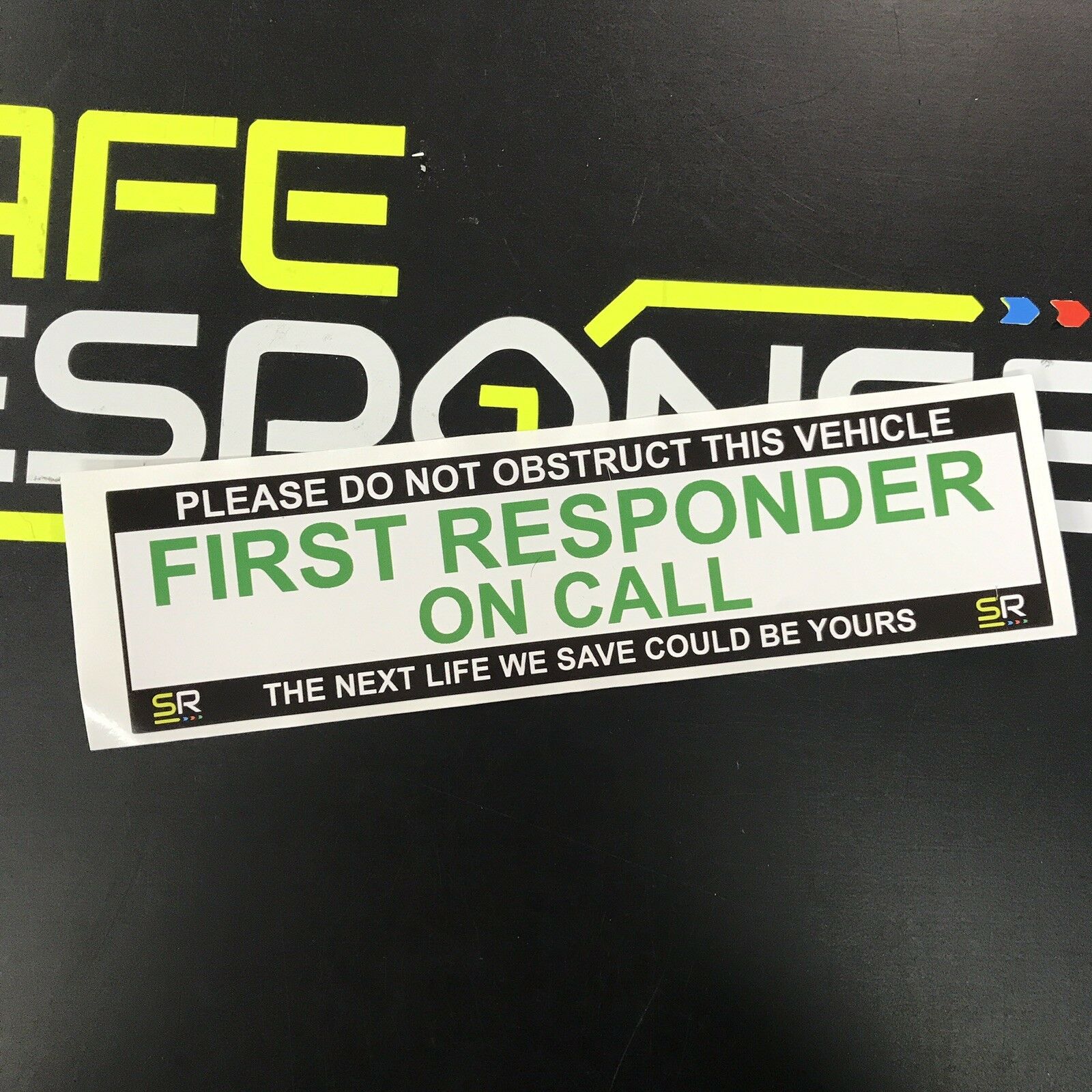 245mm Sticker - First Responder - ST24507 – Safe Response UK