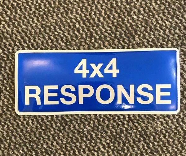 4x4 Passcode 4x4 Response - Digitally Printed Encapsulated Badge – Safe Response UK