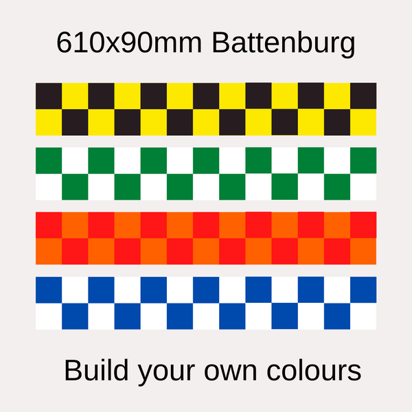 Custom Sign - 610mm x 90mm - Battenburg