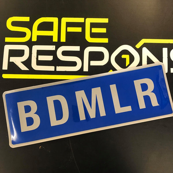 Reflective Badge - BDMLR - Blue