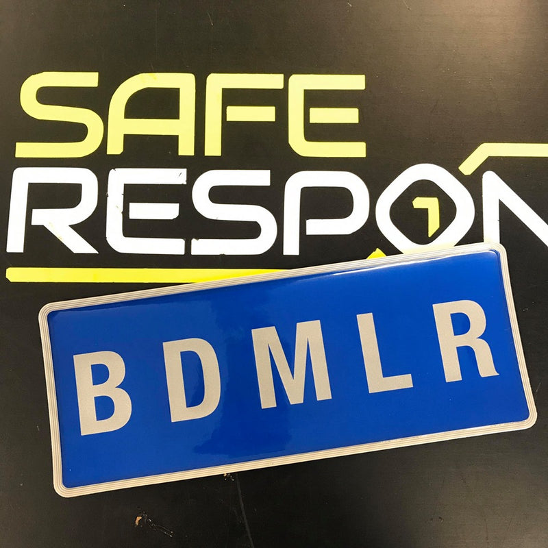 Reflective Badge - BDMLR - Blue