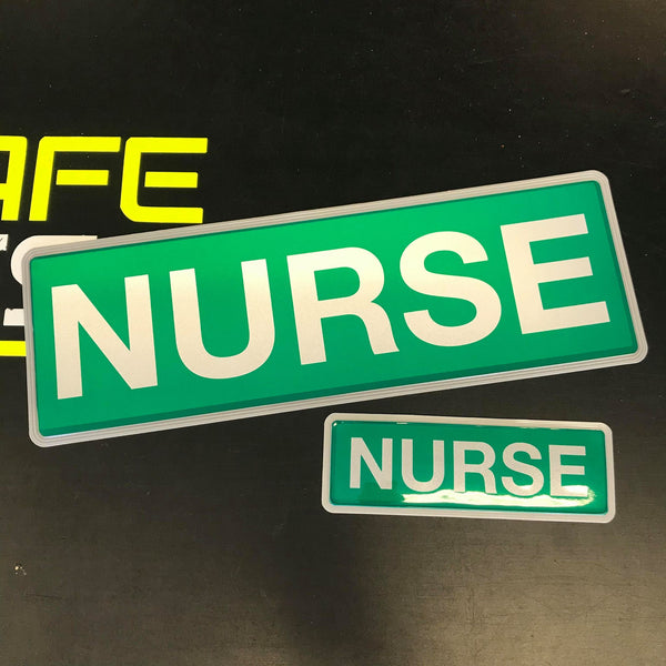 NURSE - Green - Digitally Printed Encapsulated Badge