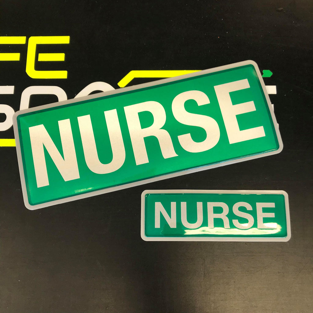 NURSE - Green - Digitally Printed Encapsulated Badge