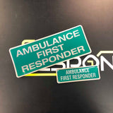 AMBULANCE FIRST RESPONDER - Digitally Printed Encapsulated Badge