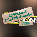 AMBULANCE FIRST RESPONDER - Digitally Printed Encapsulated Badge