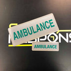 AMBULANCE - Digitally Printed Encapsulated Badge