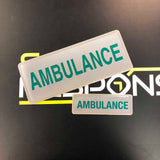 AMBULANCE - Digitally Printed Encapsulated Badge