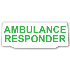 Univisor - Ambulance Responder - White with Green Text - UNV028
