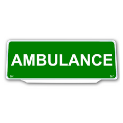 Univisor - Ambulance - Green with White Text - UNV331