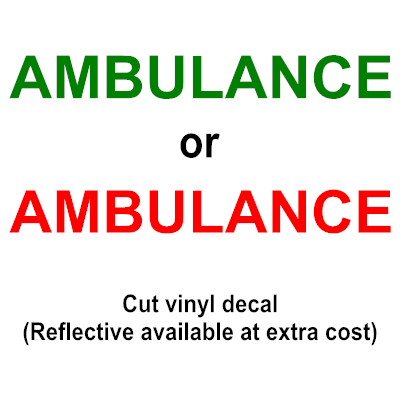 Ambulance Sticker Decal