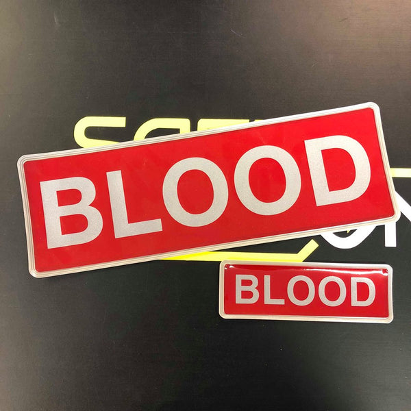 Reflective Badge - BLOOD