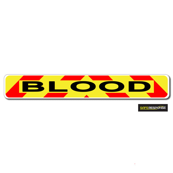 Magnet BLOOD Chevron Design Text (MG136)