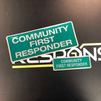 COMMUNITY FIRST RESPONDER - Digitally Printed Encapsulated Badge