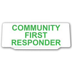 Univisor - Community First Responder - White with Green Text - UNV016