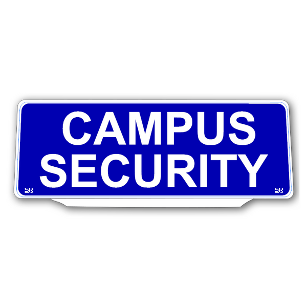 Univisor - CAMPUS SECURITY - Blue Background White Text - UNV256