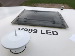 Sticker - Caravan / Motorhome / Van Roof Sign Registration Number / Postcode 580mm long