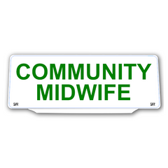 Univisor - COMMUNITY MIDWIFE - White Background Green Text - UNV281