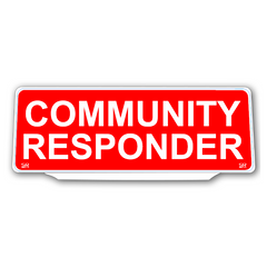 Univisor - COMMUNITY RESPONDER - Red Background White Text - UNV283
