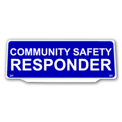 Univisor - COMMUNITY SAFETY RESPONDER - Blue Background White Text - UNV226