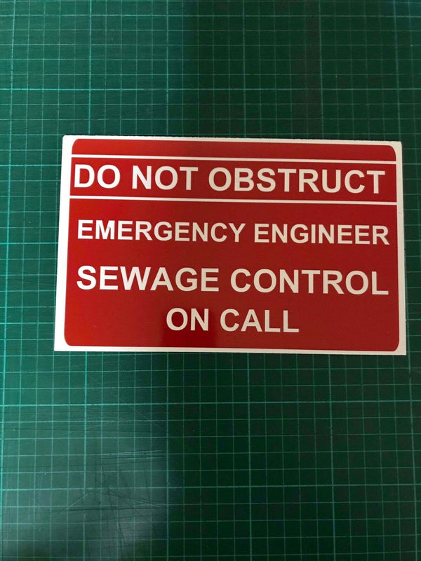 Dash Card - Emergency Engineer - Sewage Control