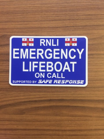 Dash Card - Emergency Lifeboat on Call - BLUE Background