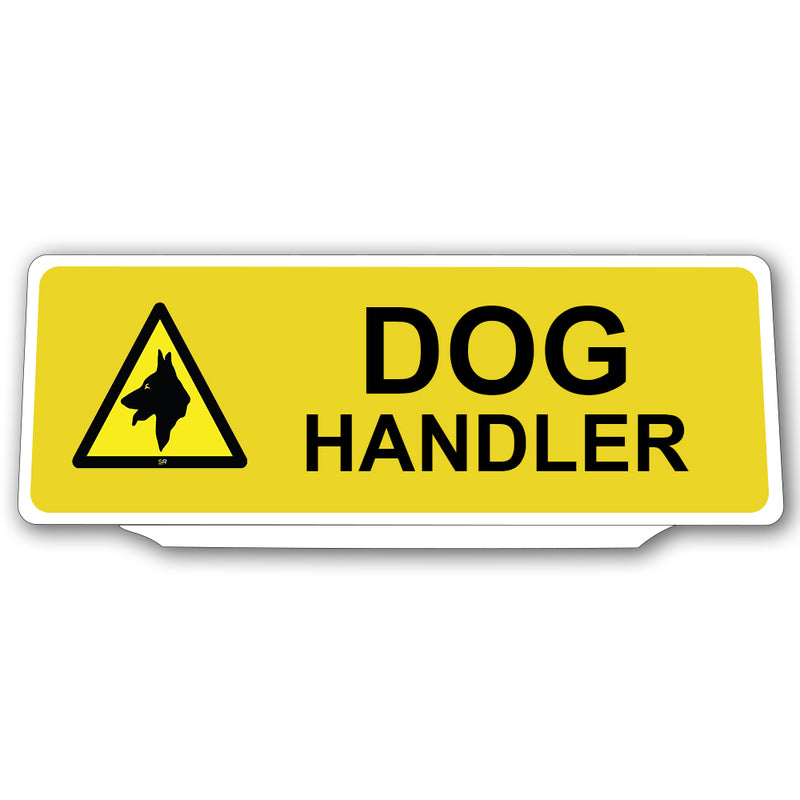 Univisor - Dog Handler with 1 Dog Logo - Yellow - UNV144